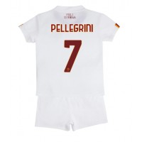 Dres AS Roma Lorenzo Pellegrini #7 Gostujuci za djecu 2022-23 Kratak Rukav (+ kratke hlače)
